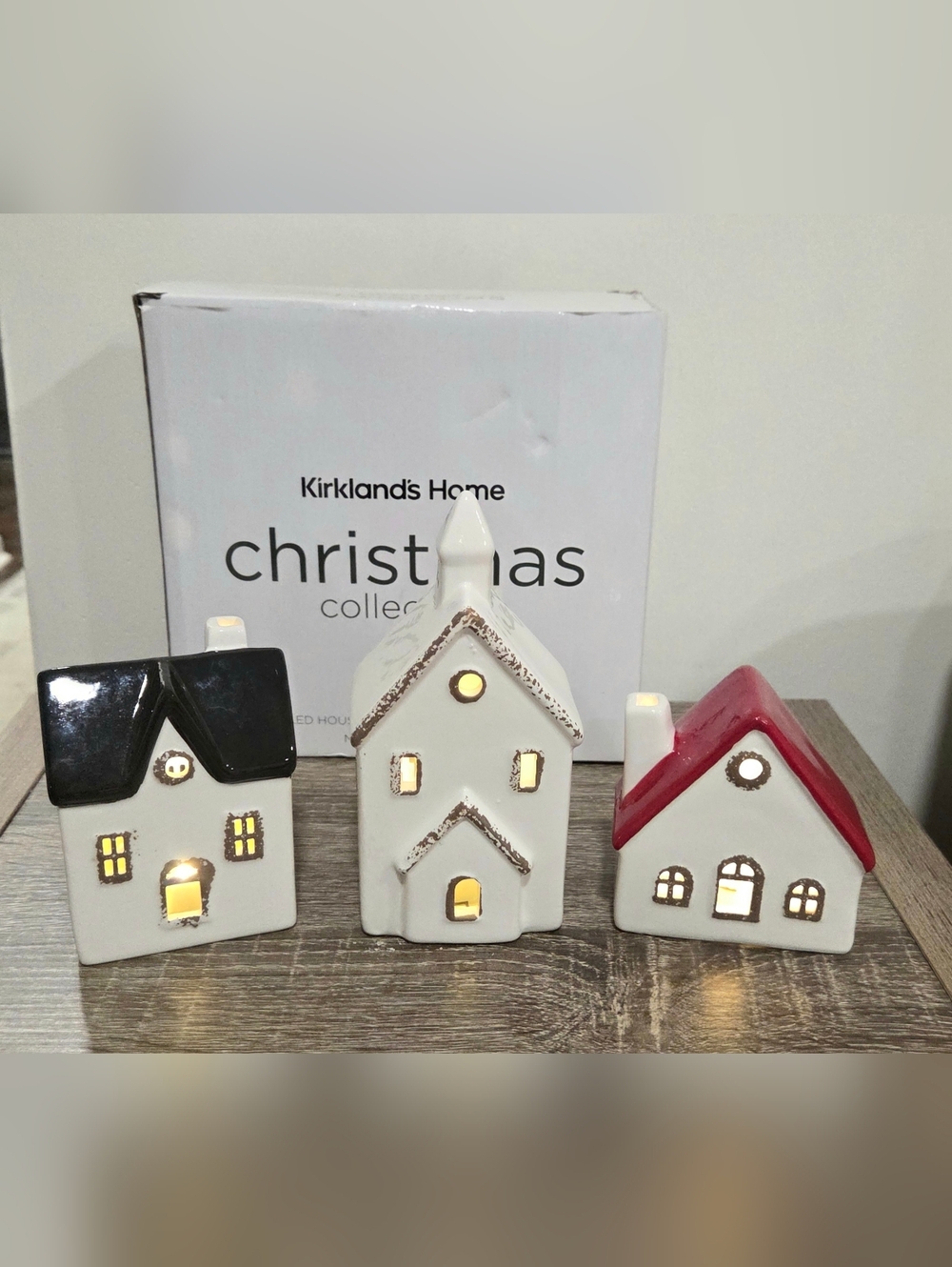 White Ceramic House & Church 3-pc Figurine Set Kirkland's Home